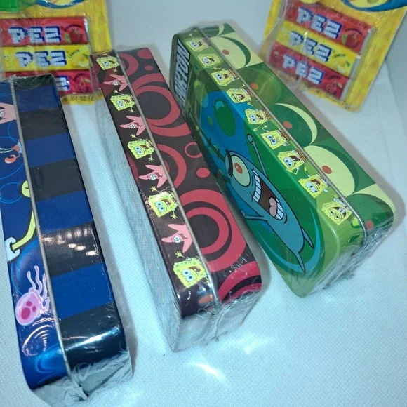 NEW SEALED! Spongebob-Squidward & Plankton WATCHES Plus 